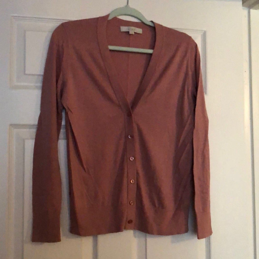 Loft Dusty Rose cardigan